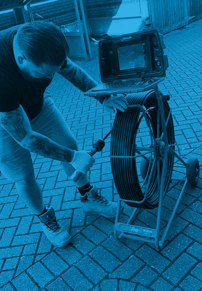 CCTV drain survey camera reel