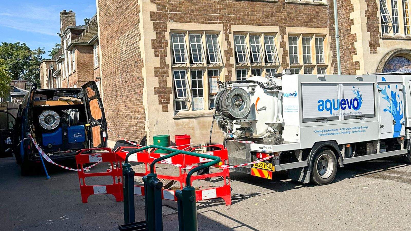 Aquevo tanker on site